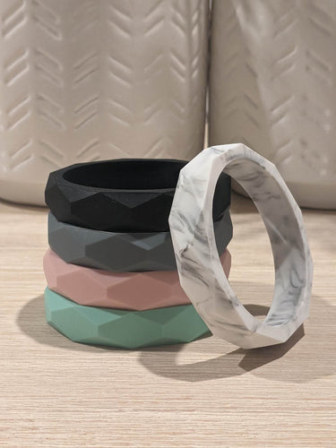 Geo Silicone Teething Bangle